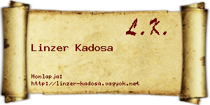 Linzer Kadosa névjegykártya